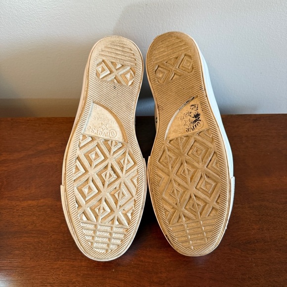 Converse Allstar Millennium Chuck Taylor Cream High-Top Sneakers Leather - Picture 6 of 7